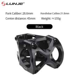 MTB Road Bike Stem CNC Mountain Bicycle Bridge 31 8 Short Road Bike Power High Strength Climbing Riser 45mm Mtb Power