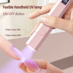 YIKOOLIN Convenient Rechargeable Nail Dryer UV LED Handheld Lamp Fast Curing All Gel Polish Mini Manicure Tool USB Portable Ligh