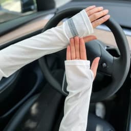 Unisex Cycling Arm Sleeves Ice Fabric Anti-UV Sunscreen Running Cycling Sleeve Outdoor Sport Anti-cursor Arm Warmers