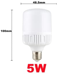 100W E27 LED Screw Mouth Light 220V High Brightness Light Bulb White Light Eye Protection Non Flickering High Heat Dissipation
