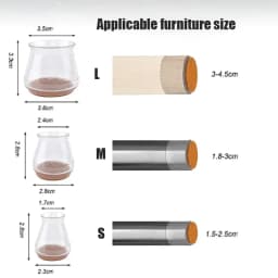 24/4pcs Chair Leg Caps Silicone Feet Protector Pads Furniture Table Covers Socks Plugs Cover Furniture Leveling Feet Home Decor