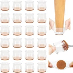 24/4pcs Chair Leg Caps Silicone Feet Protector Pads Furniture Table Covers Socks Plugs Cover Furniture Leveling Feet Home Decor