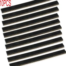 10PCS 1x40Pin 2.54mm Pitch Single Row Female PCB Socket Board Male Pin Header Connector For Arduino