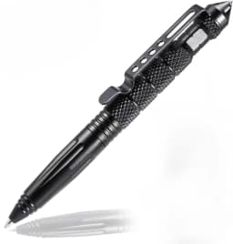 Military Tactical Pen, Professional Self Defense Pen, Emergency Glass Breaker Pen - Tungsten Steel, Writing Tool with 6 Refill