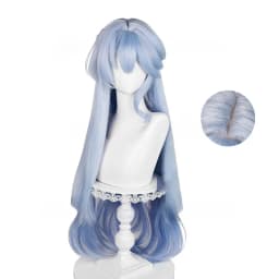 Anime Robin Cosplay Wig 96cm Long Blue Mixed Color Gradient Wigs Honkai Star Rail Wig Heat Resistant Synthetic Hair