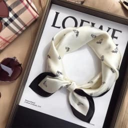 Fashion Print Square Scarf Hijab For Women Girls Satin Silk Bandana Muslim Headband Neckerchief Hair Band Wrap Shawls Foulard