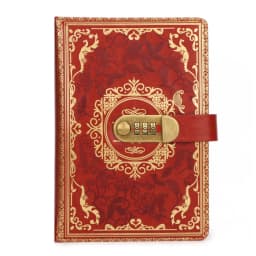 A 5 retro password diary lock thickened luxury creative hand book student diary stationery supplies