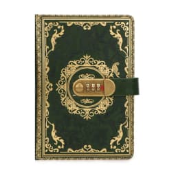 A 5 retro password diary lock thickened luxury creative hand book student diary stationery supplies