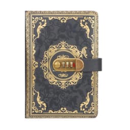 A 5 retro password diary lock thickened luxury creative hand book student diary stationery supplies
