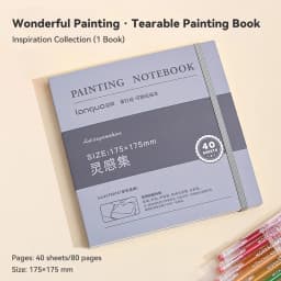 40sheets Mini Drawing Notebook Tearable Sketchbook Handbook 250G Thickened Paper Multiple Size Watercolor Graffiti Painting Book