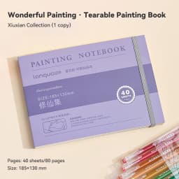40sheets Mini Drawing Notebook Tearable Sketchbook Handbook 250G Thickened Paper Multiple Size Watercolor Graffiti Painting Book
