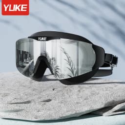 Swimming Goggles Waterproof and Anti-fog High Definition Professional Large Frame Diving Swimming Glasses Swimming Equipment