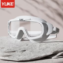 Swimming Goggles Waterproof and Anti-fog High Definition Professional Large Frame Diving Swimming Glasses Swimming Equipment
