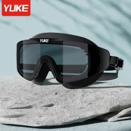 Swimming Goggles Waterproof and Anti-fog High Definition Professional Large Frame Diving Swimming Glasses Swimming Equipment