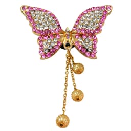 1pcs Pink Bow Butterfly Designer Metal Shoe Charms Bag Luxury Decorations Pins for Women Girls Gifts Flower Shoe Accessories