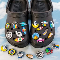 1/16pcs PVC Spaceship Shoe Charms Cartoon Astronaut Cool UFO ET Shoe Accessories Decorations Pins for Men Boy Kids Sandal Gifts