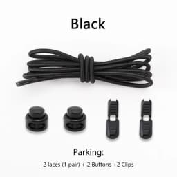 Men and Women No Tie Shoe Laces Spring Button Up Elastic Shoelaces Shoe Accessories Sneakers Classics Solid Color Shoelace