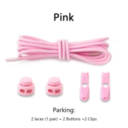 Men and Women No Tie Shoe Laces Spring Button Up Elastic Shoelaces Shoe Accessories Sneakers Classics Solid Color Shoelace