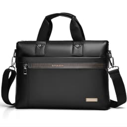 2026 New Men Briefcase High Quality Business Famous Brand PU Leather Shoulder Messenger Bag Office Handbag A4Document Laptop Bag