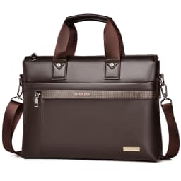 2026 New Men Briefcase High Quality Business Famous Brand PU Leather Shoulder Messenger Bag Office Handbag A4Document Laptop Bag