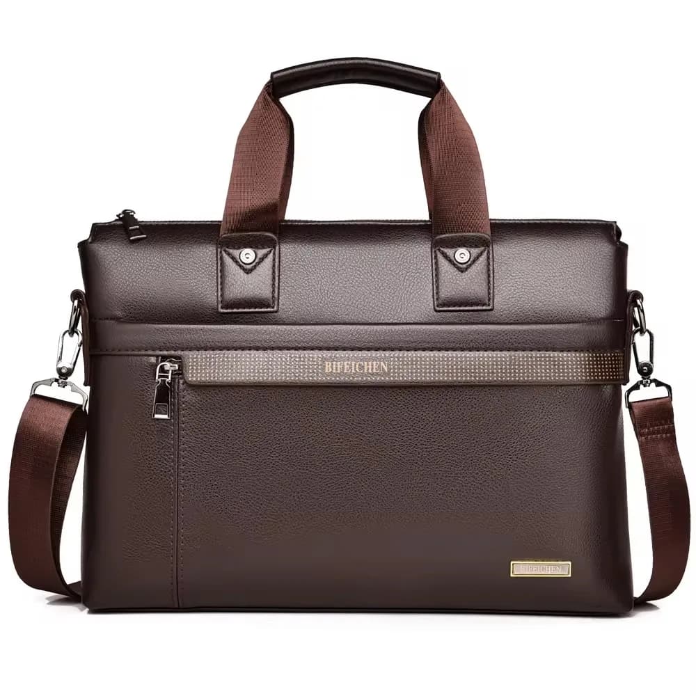 2026 New Men Briefcase High Quality Business Famous Brand PU Leather Shoulder Messenger Bag Office Handbag A4Document Laptop Bag