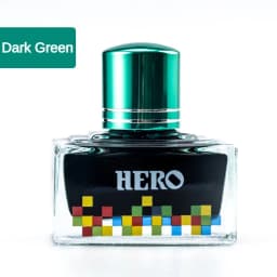 HERO Colorful 40ml Fountain Pen Ink Refilling Ink Stationery School Cartridge Converter Office Ink Supplies Stationery PK JINHAO