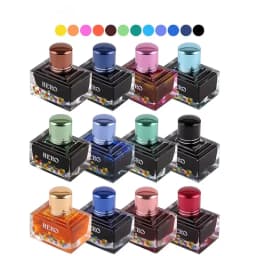 HERO Colorful 40ml Fountain Pen Ink Refilling Ink Stationery School Cartridge Converter Office Ink Supplies Stationery PK JINHAO