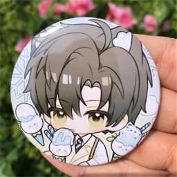 Game Love And Deepspace Qinche Sylus Xavier Zayne Rafayel Cosplay Costumes SPTE Tin Plated Pin Badge Accessories Pendant Prop