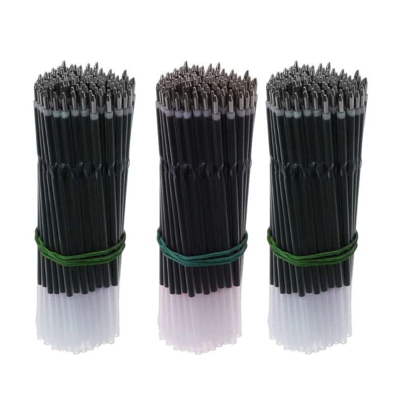 0.7mm Ballpoint Pen Refills Replacement Smooth Writing for Retractable Pens 100x