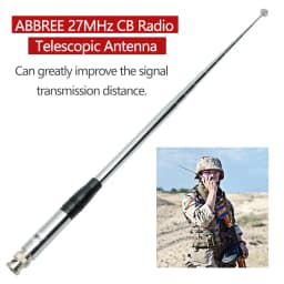 ABBREE 27MHz SMA-Female/SMA-Male/BNC Handheld Telescopic CB Antenna For Quansheng UV-K5 UV-K5(8) baofeng UV-K61 Walkie Talkie