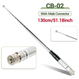 ABBREE 27MHz SMA-Female/SMA-Male/BNC Handheld Telescopic CB Antenna For Quansheng UV-K5 UV-K5(8) baofeng UV-K61 Walkie Talkie