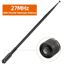 ABBREE 27MHz SMA-Female/SMA-Male/BNC Handheld Telescopic CB Antenna For Quansheng UV-K5 UV-K5(8) baofeng UV-K61 Walkie Talkie