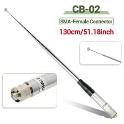 ABBREE 27MHz SMA-Female/SMA-Male/BNC Handheld Telescopic CB Antenna For Quansheng UV-K5 UV-K5(8) baofeng UV-K61 Walkie Talkie
