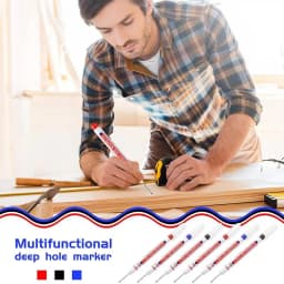 New 20mm Deep Hole Long Nib Head Markers For Metal Perforating Pen Waterproof Bathroom Woodworking Decoration Multi-Purpose Tool