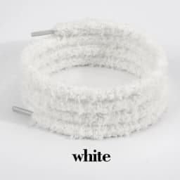 1 Pairs Plush Lacing Furry Fluffy Shoelaces Round Plush Shoelaces Replacement Sports Shoes Laces Round Shoelaces