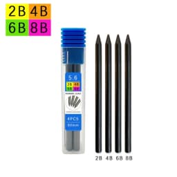 5.6mm Mechanical Pencil Metal 2B/4B/6B/8B Pencil Refill Automatic Pencil Sketch Comics Design Drawing Writing Tool Sketch Pencil