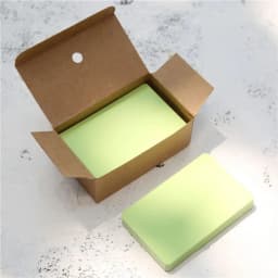 100Pcs/box Kraft Paper Card Color Blank Business Card Message Thank You Card Writing Card Label Bookmark Learning Card