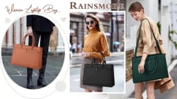 Large Capacity Laptop Bag for Women 15.6 Inch Laptop Tote Bag Leather Work Bag Waterproof Briefcase Business Office Computer Bag