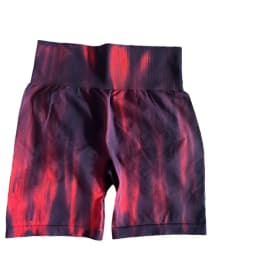 Fashion Tie Dye Fitness Shorts Women High Waist Elastic Leggings Trainning Running Push Up Butt Yoga Fitness Shorts