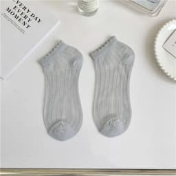 10Pairs Women's Solid Frill Trim Sock Soft & Lightweight Sweet Japanese Style Short Socks Comfortable Breathable Low Cut Sox