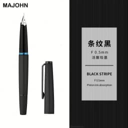 Limited MAJOHN B32 Metal Strive Piston Fountain Pen with Butterfly F Tip Iridium Writing Ink Pen PK JINHAO 59 School Supplies