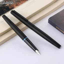 Limited MAJOHN B32 Metal Strive Piston Fountain Pen with Butterfly F Tip Iridium Writing Ink Pen PK JINHAO 59 School Supplies