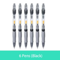 Retractable Gel Pen Set 0.5mm Black/Red/Blue Large Capacity Ball Point Pen Handle Replaceable Refills Rod School Office Supplies