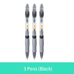 Retractable Gel Pen Set 0.5mm Black/Red/Blue Large Capacity Ball Point Pen Handle Replaceable Refills Rod School Office Supplies