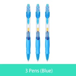 Retractable Gel Pen Set 0.5mm Black/Red/Blue Large Capacity Ball Point Pen Handle Replaceable Refills Rod School Office Supplies
