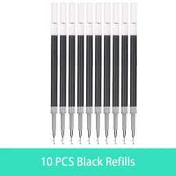 Retractable Gel Pen Set 0.5mm Black/Red/Blue Large Capacity Ball Point Pen Handle Replaceable Refills Rod School Office Supplies