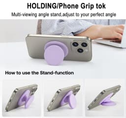Grippopso Pop Magnetic Cellphone Grip Socket Holder Stand NEW Silicone Griptok For Magsafe Accessories Smart Phone Bracket