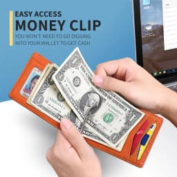 Rfid Credit Card Holder Men Wallets Money Clip Luxury Slim Thin Mini Wallet Business Male Small Short Minimalist Billfold Vallet