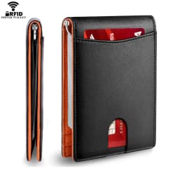 Rfid Credit Card Holder Men Wallets Money Clip Luxury Slim Thin Mini Wallet Business Male Small Short Minimalist Billfold Vallet