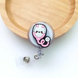 Doctor Nurse Cute Cartoon Retractable Badge Reel ID Lanyard Name Tag Card Badge Holder Reels Keychain Card Holder Accessories